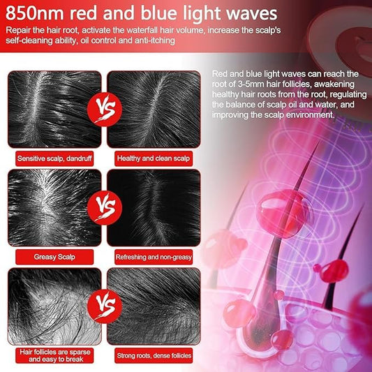SilkPulse™ | SCALP MASSAGER RED LIGHT THERAPY COMB